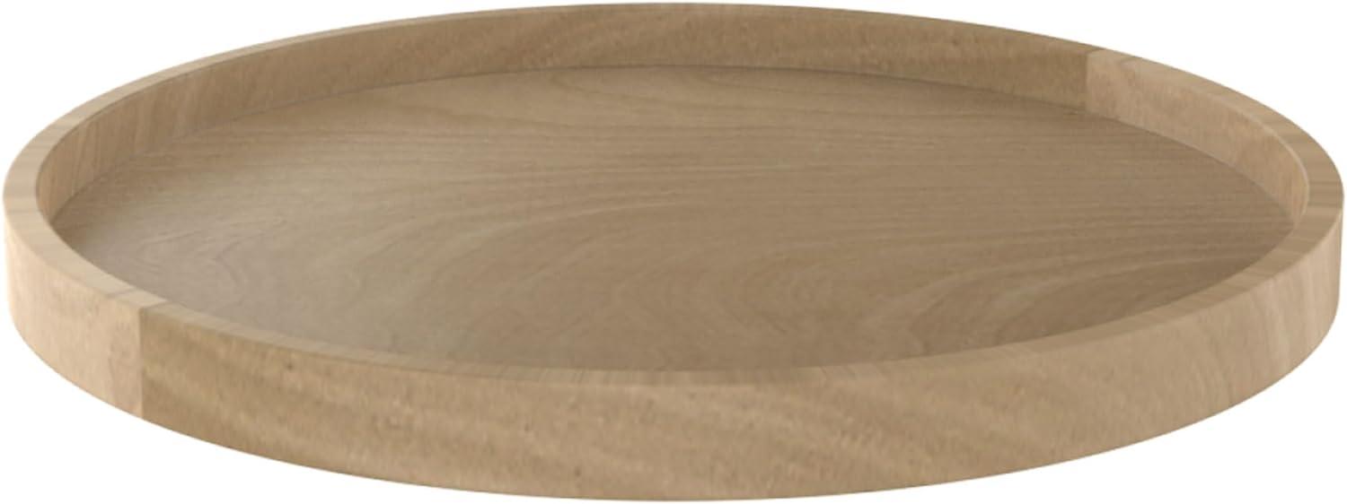 Natural Maple Wood Full Circle Lazy Susan with Swivel Bearings