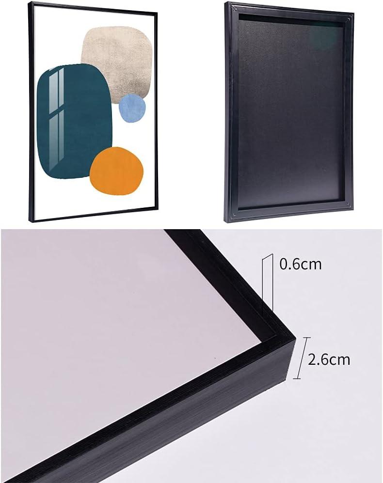 Ivy Bronx Wall Art 3 Pieces Of Framed Decorative Paintings Abstract Simple Orange White Blue And Other Color Blocks Wall Art Canvas Prints Home Decoration