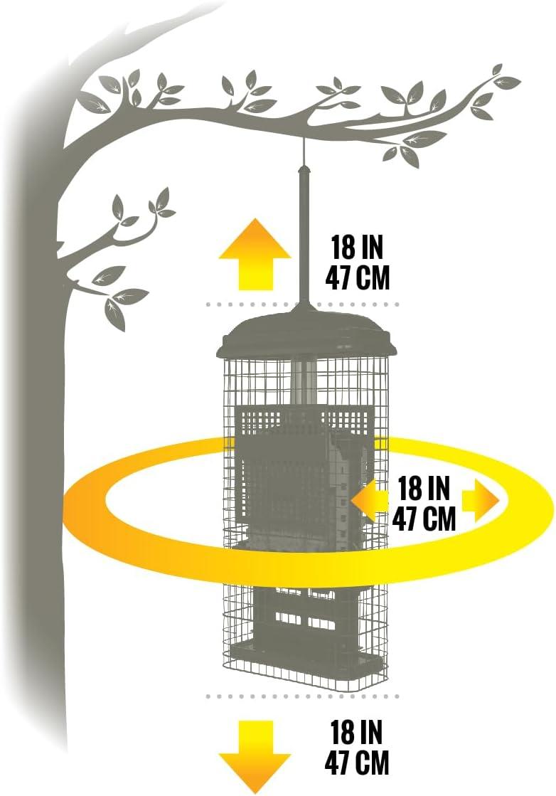 Brome Bird Care Squirrel Buster Truly Squirrel-Proof Suet Feeder (Green)
