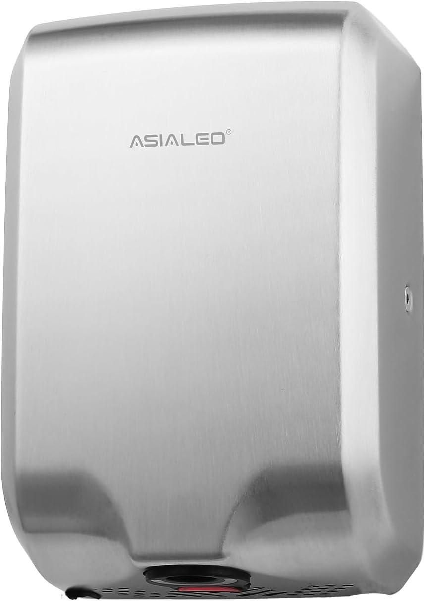 Hand Dryer for Bathroom Commerical,UL Listed and ADA Compliant Automatic Electric Plug in Hand Blower,Cold/Hot air switchable,High Speed 1000W,70dB,Brushed Stainless Steel Cover,Wall Mounted