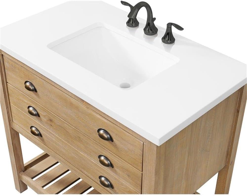 Martin Svensson Home Monterey 37" Wood Single Bathroom Vanity Driftwood