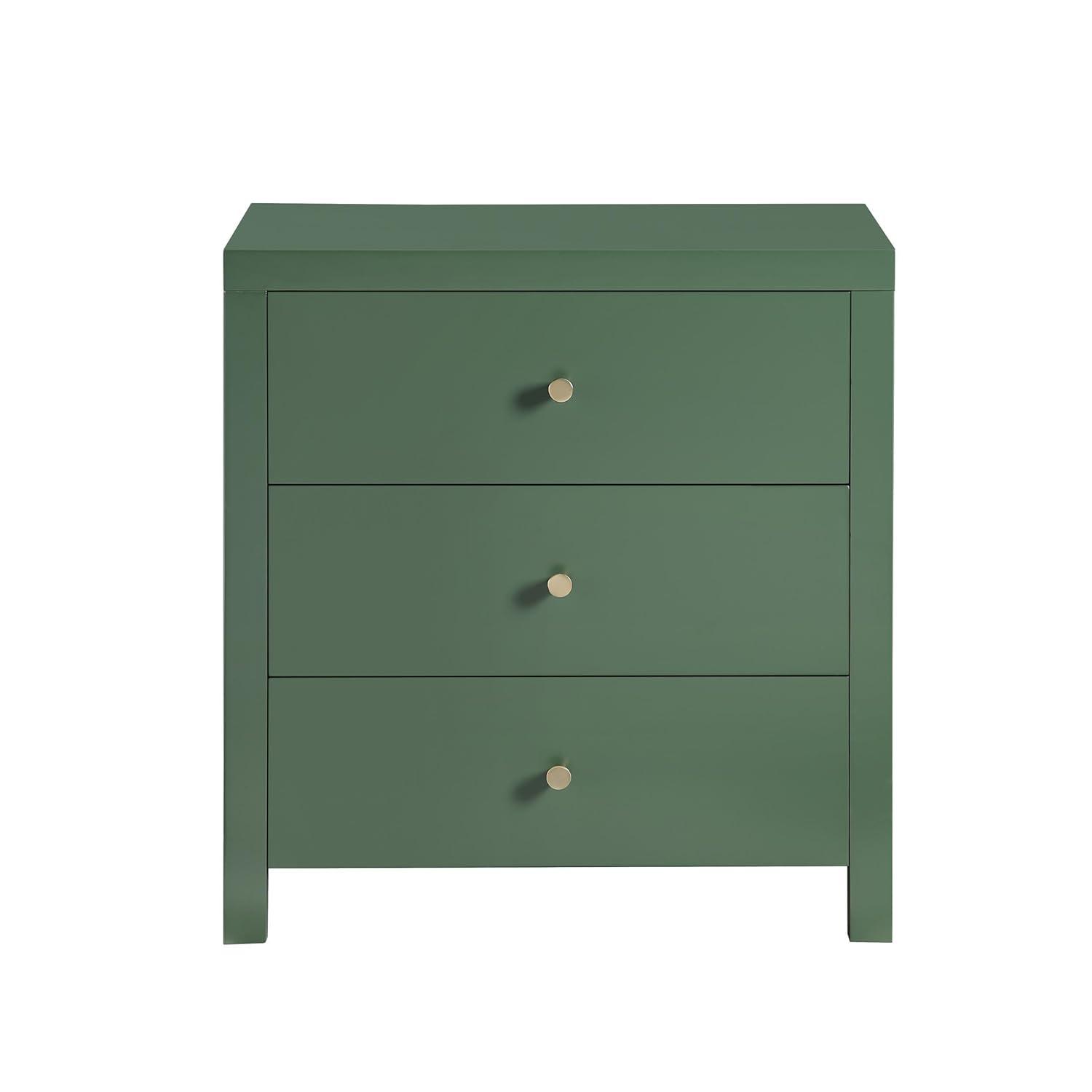 Comfort Pointe Nolan 3-drawer Vintage Green Painted Wood Nightstand