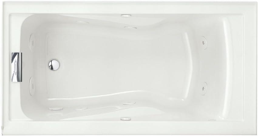 American Standard 2425VC-LHO.020 Evolution 60'' x 32'' Drop-In Soaking Fiberglass Bathtub