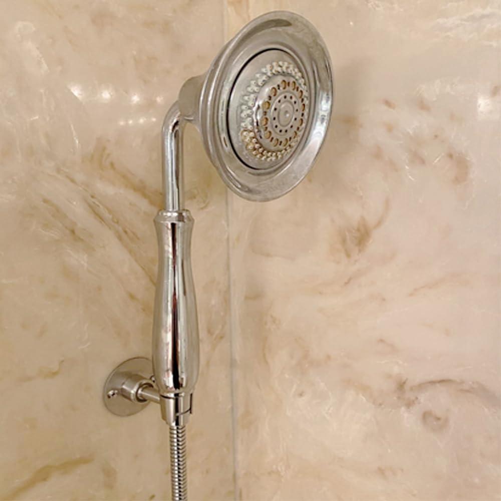 Shower Head Holder Wall Mount,Stainless Steel Handheld Shower Head Holder,Adjustable Shower Spray Holder Metal Shower Head Bracket,Brushed Finish