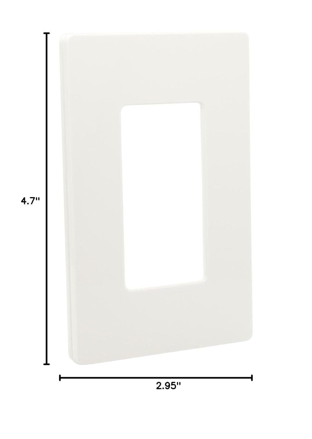 Lutron Cw-1-Wh 1-Gang Claro Wall Plate, White