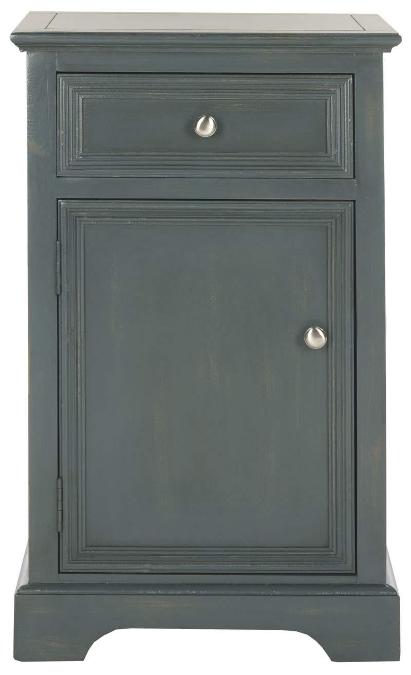 Jarome Nightstand with Storage - Dark Teal - Safavieh.