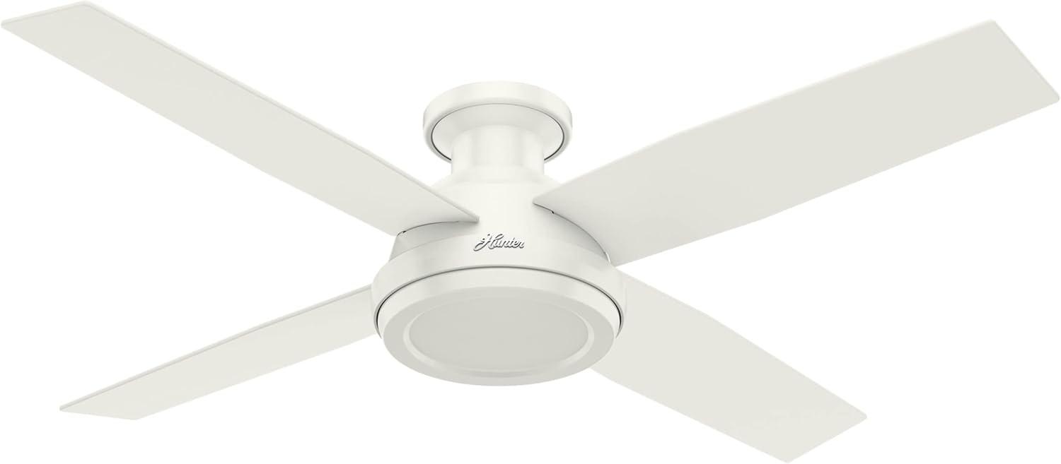 52" Dempsey 4-Blade Flush Mount Ceiling Fan with Remote Control