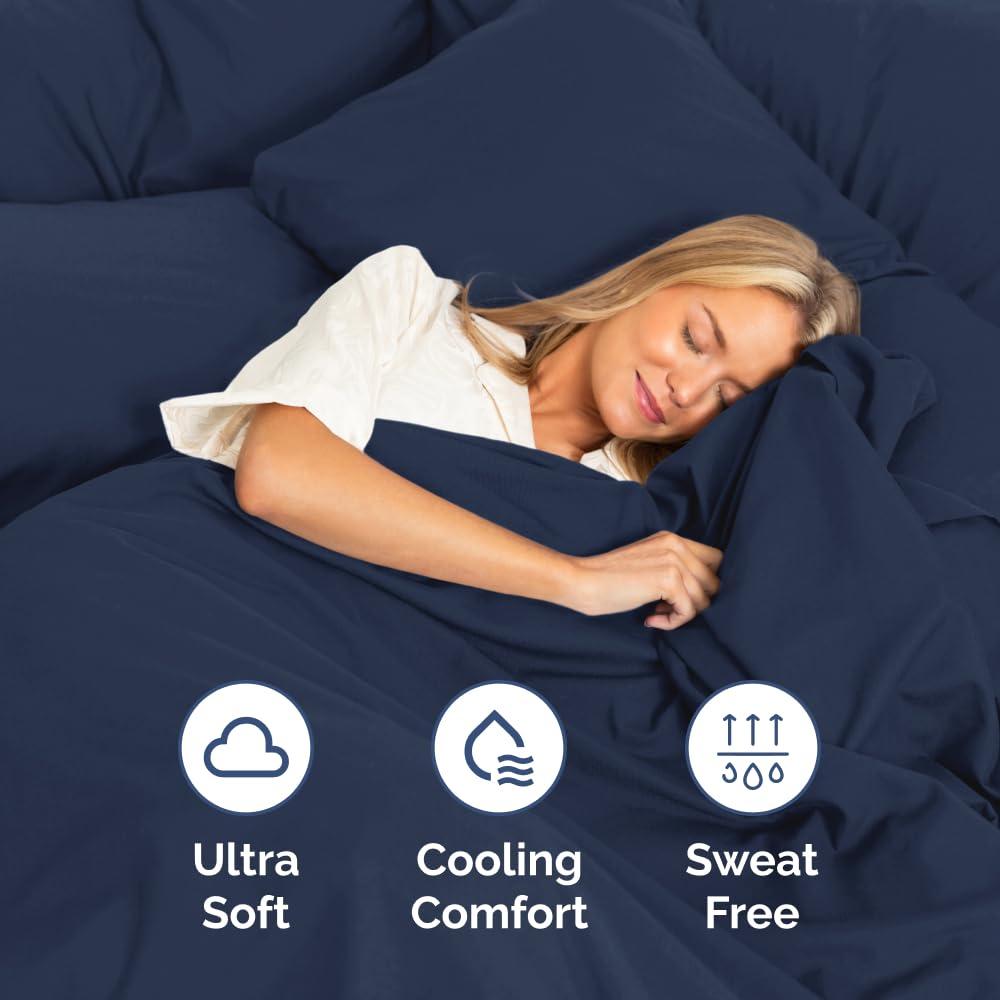 CGK Linens 6 Piece Extra Deep Pocket Ultra Soft & Cooling Sheet Set