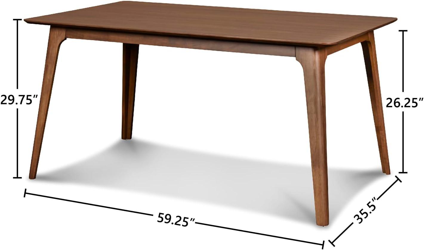 New Classic Furniture,Furniture Oscar 59 Solid Wood Retangular Dining Table In Walnut