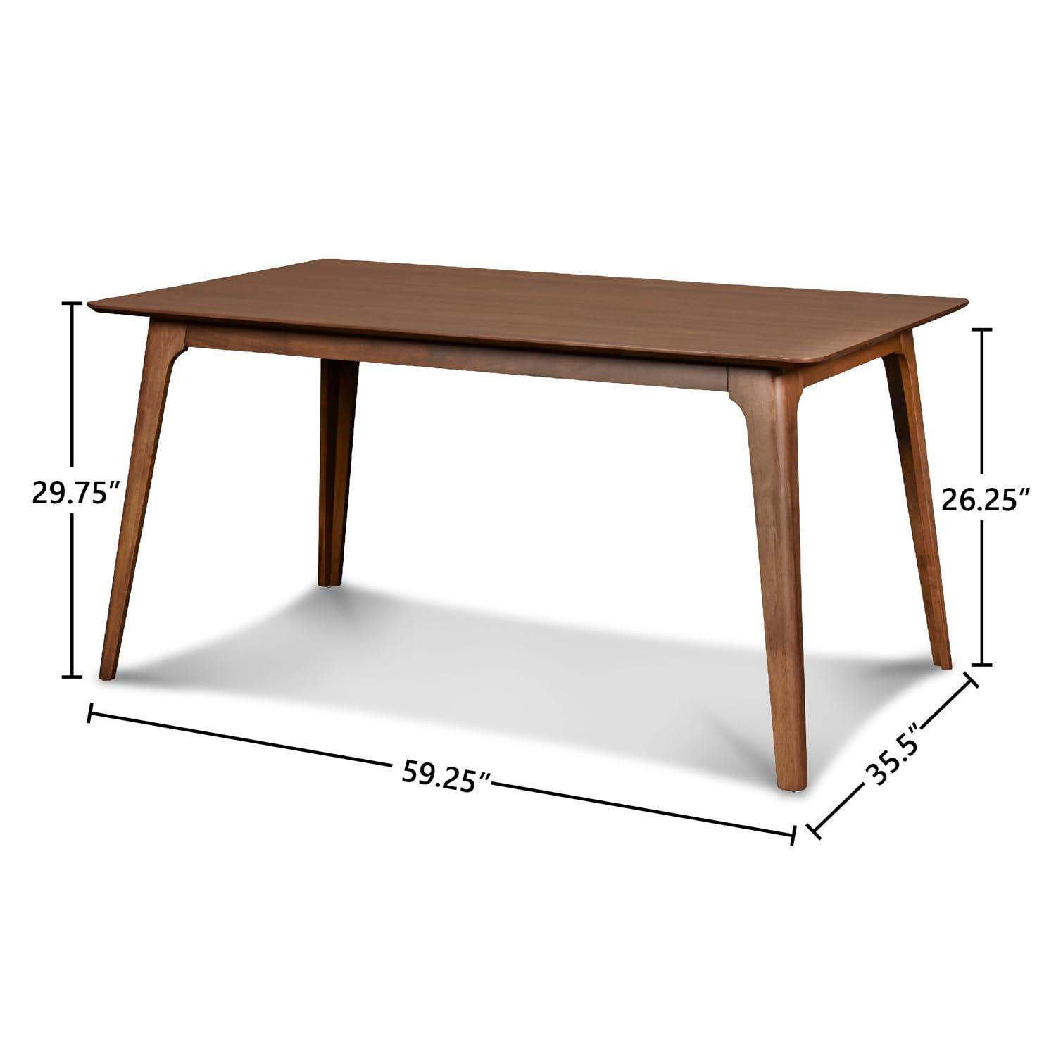 New Classic Furniture,Furniture Oscar 59 Solid Wood Retangular Dining Table In Walnut