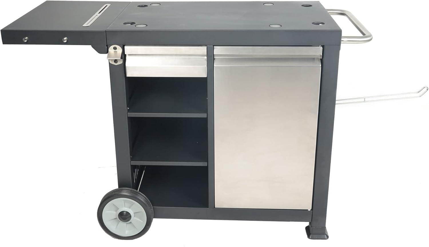 Razor Universal Rolling Prep Cart for Portable Outdoor Griddle and Grills