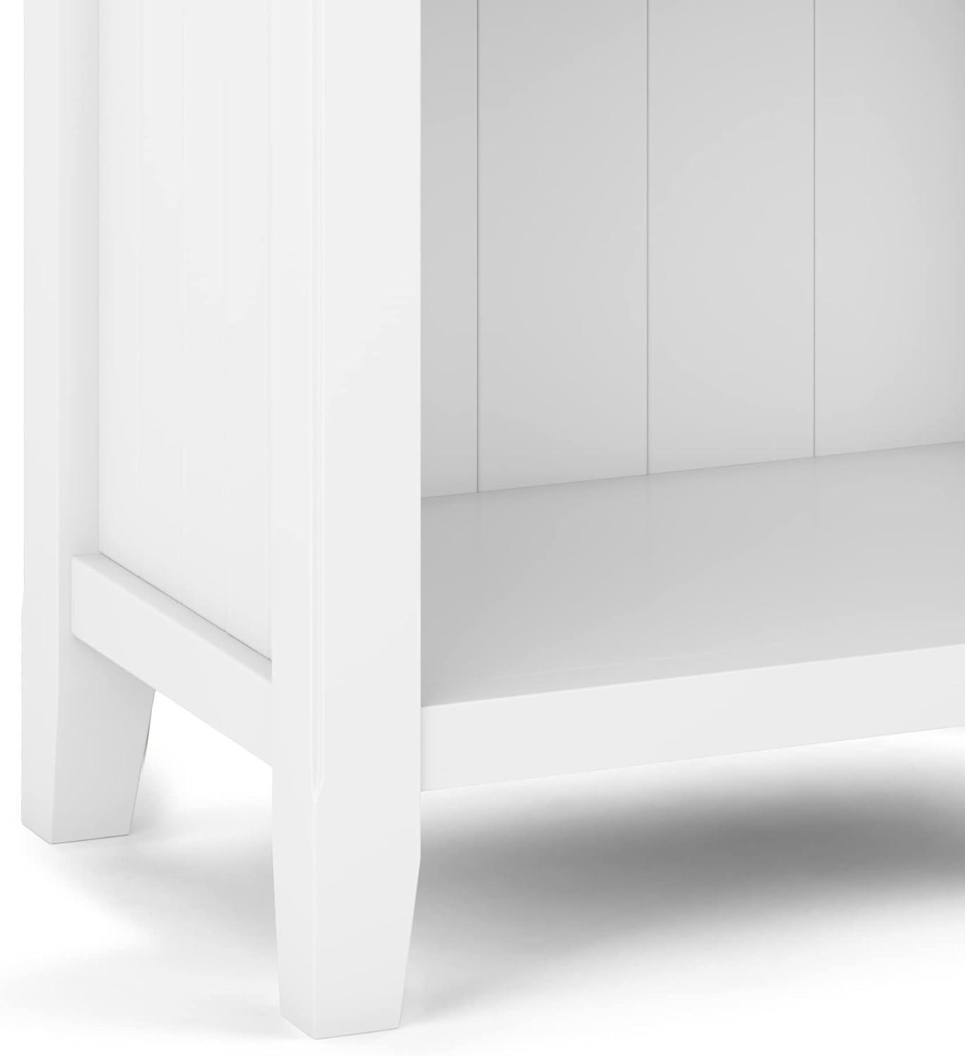 Simpli Home Acadian 24"W 1-Drawer Solid Wood Nightstand with Open Bottom Storage & Reviews | Wayfair
