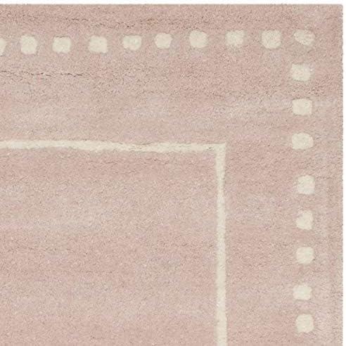 Bella BEL151 Hand Tufted Area Rug - Light Pink/Ivory - 5'x5' - Safavieh.