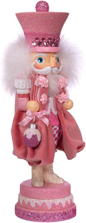 15-Inch Pink Velvet Hollywood Sweet Soldier Nutcracker