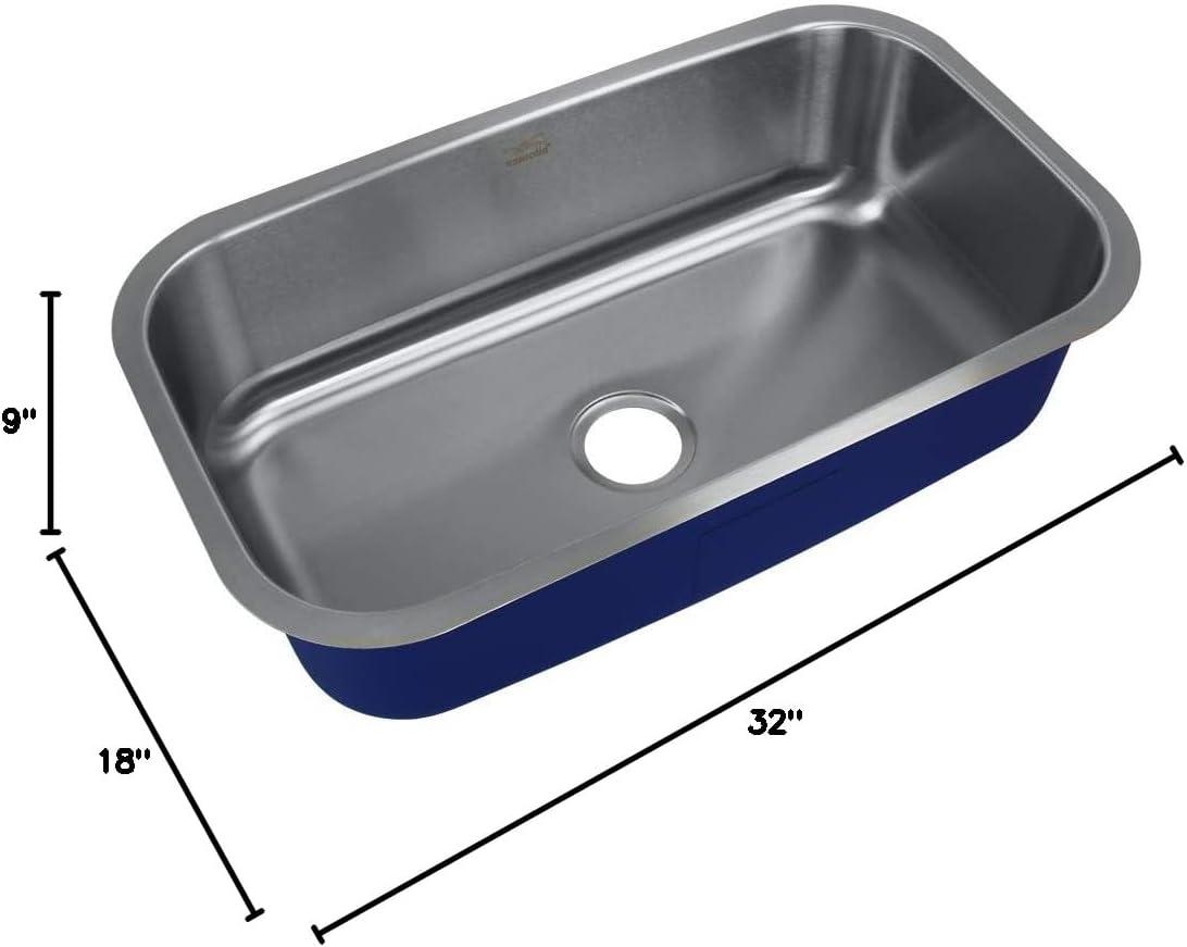 Meridian 31.5'' L Single Bowl Stainless Steel Kitchen Sink