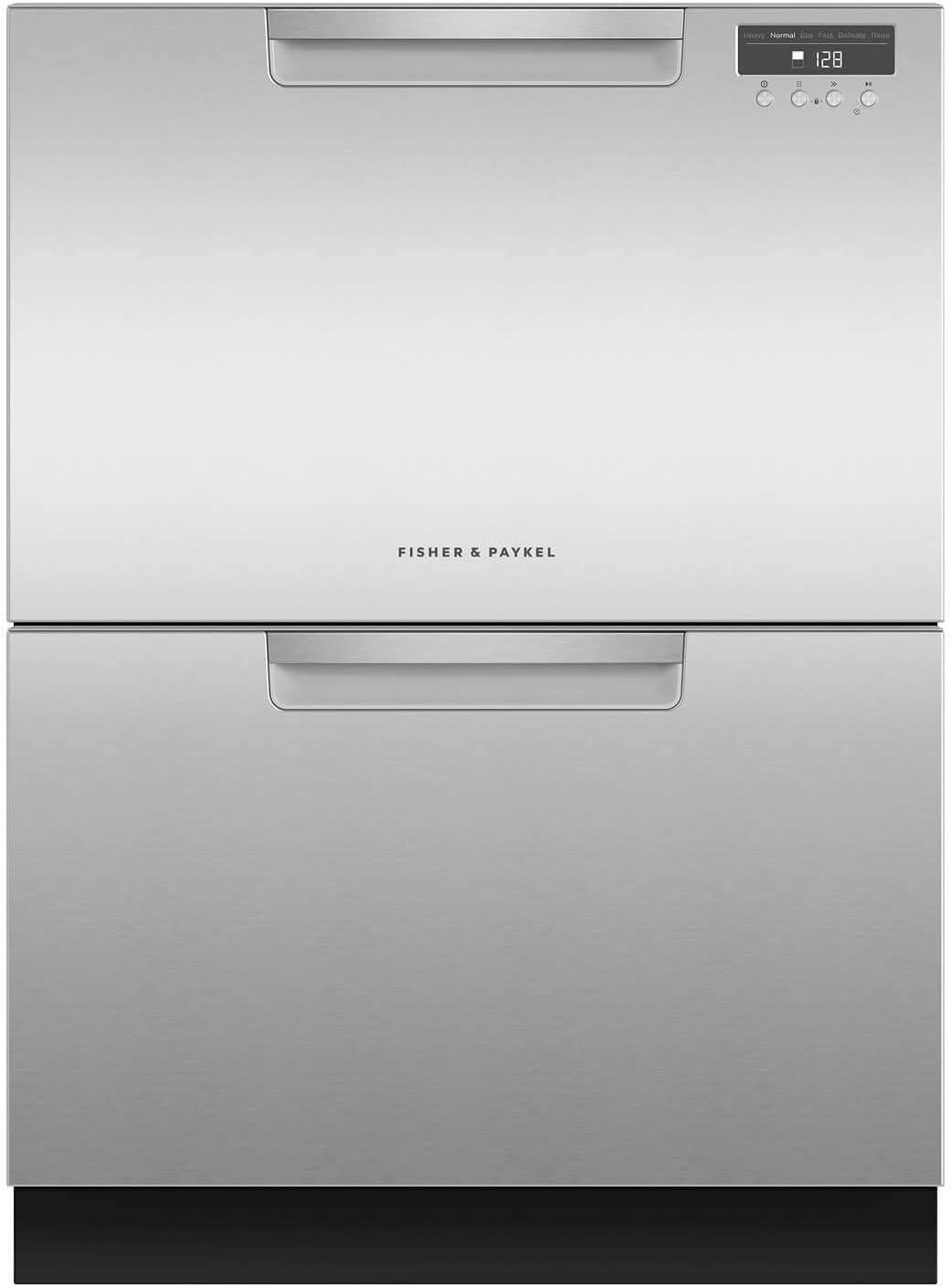 EZKleen Stainless Steel Double Drawer Built-In Dishwasher