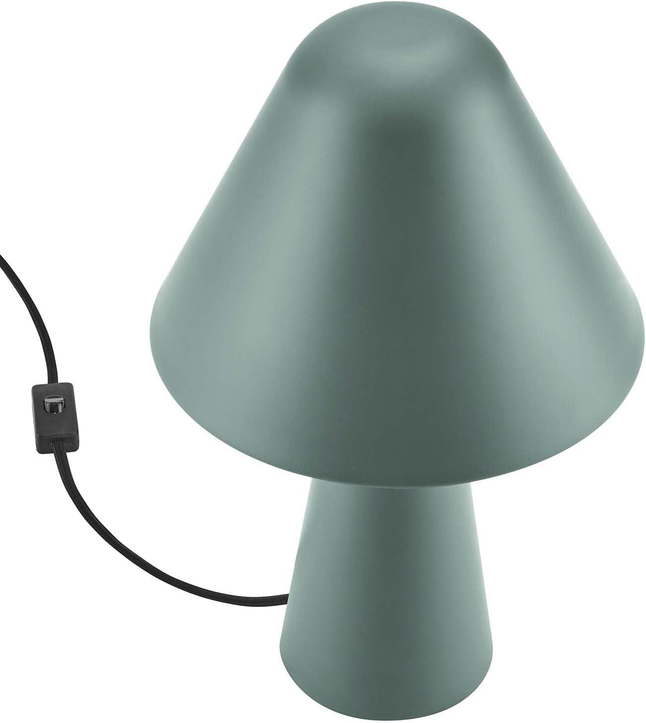 Green Metal Mushroom Adjustable Table Lamp