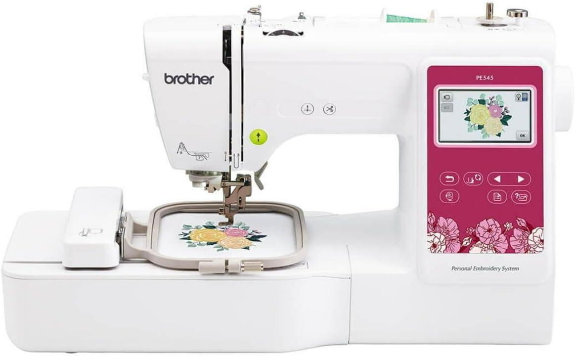 Brother Elite PE545 3.7-Inch Touch Display Embroidery Machine with Sewing Bundle