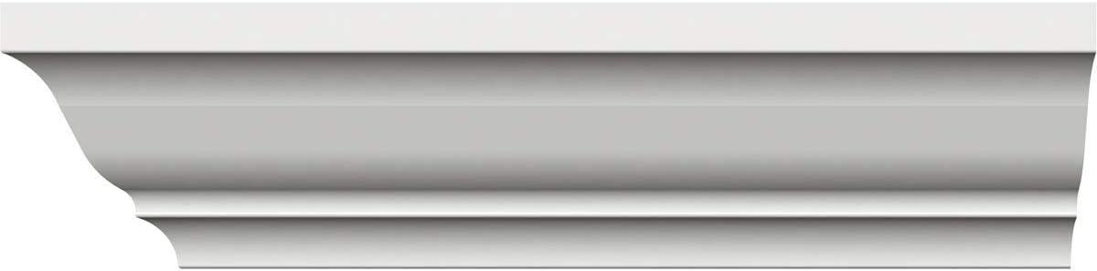 3'' H x 96'' W x 2.125'' D Plastic Crown