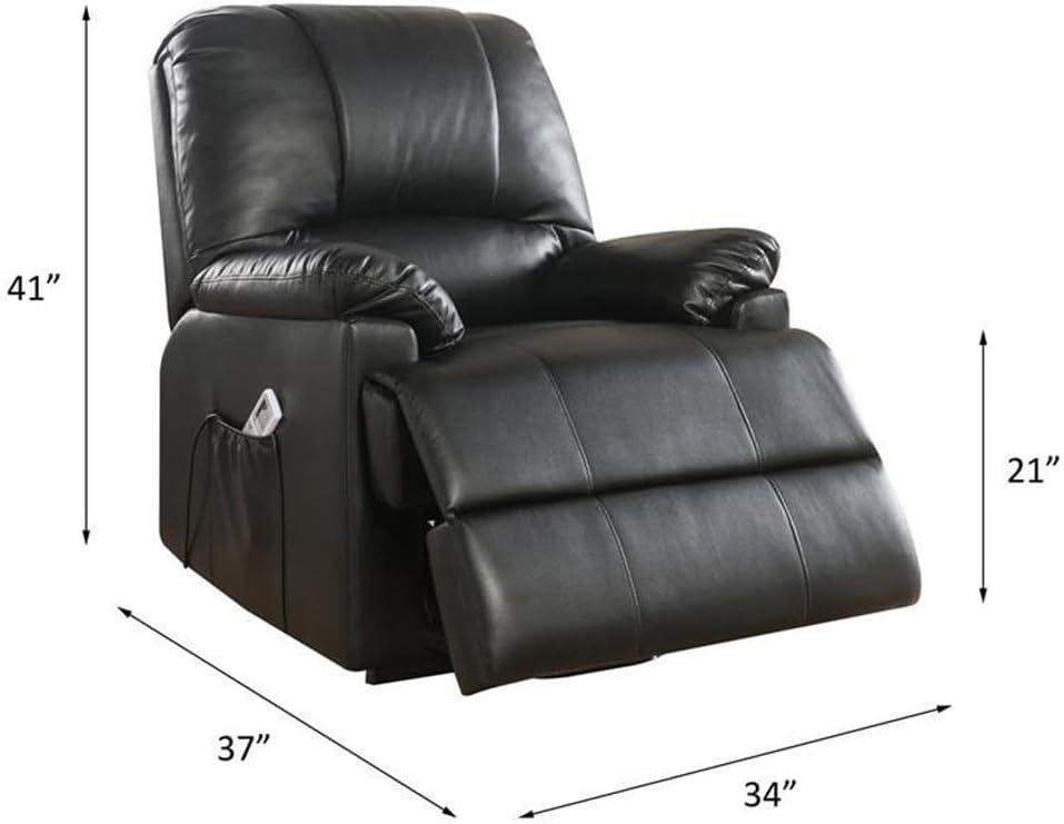 ACME Ixora Recliner with Power Lift and Massage in Black