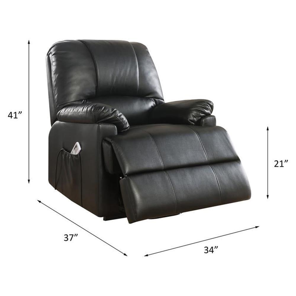 ACME Ixora Recliner with Power Lift and Massage in Black