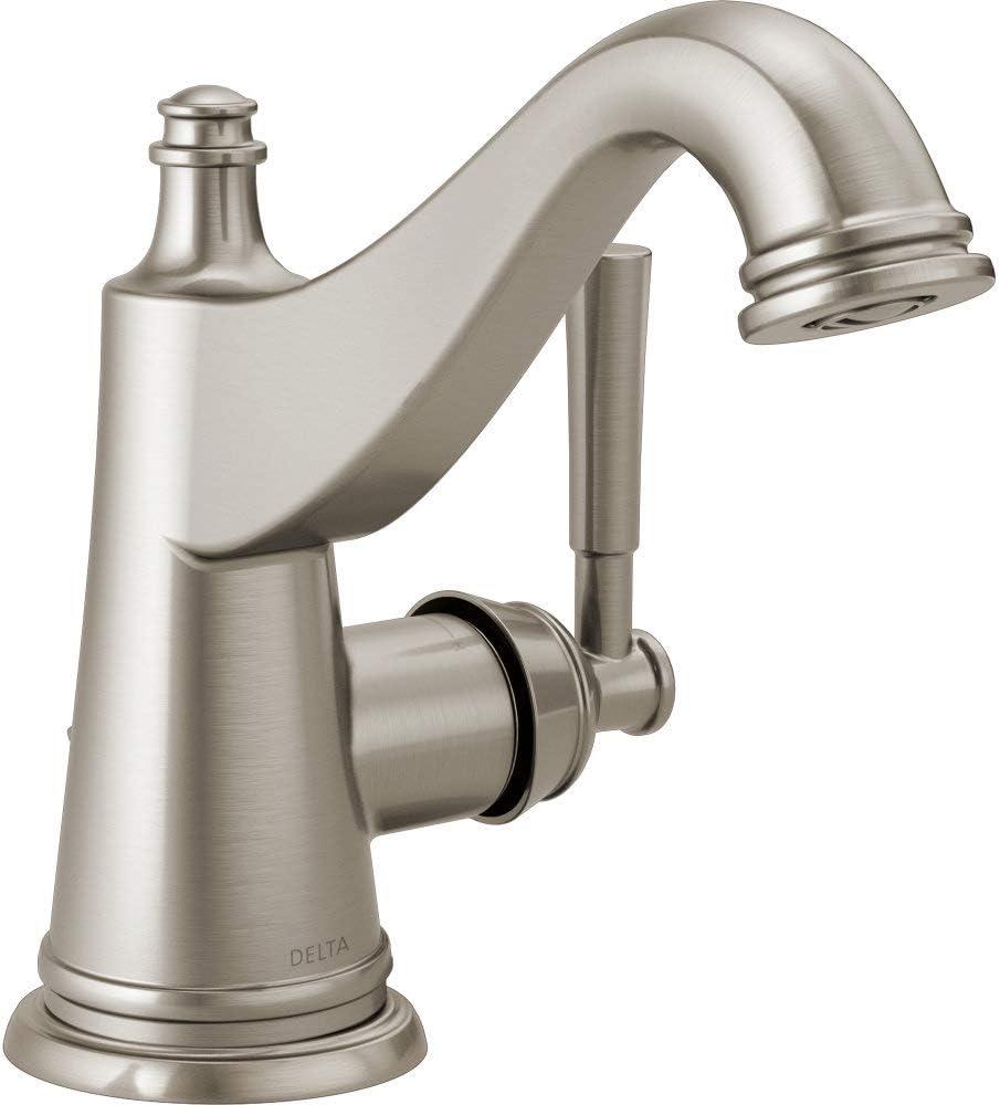 Mylan Single Hole Bathroom Faucet with Drain Assembly, Single Handle Bathroom Sink Faucet