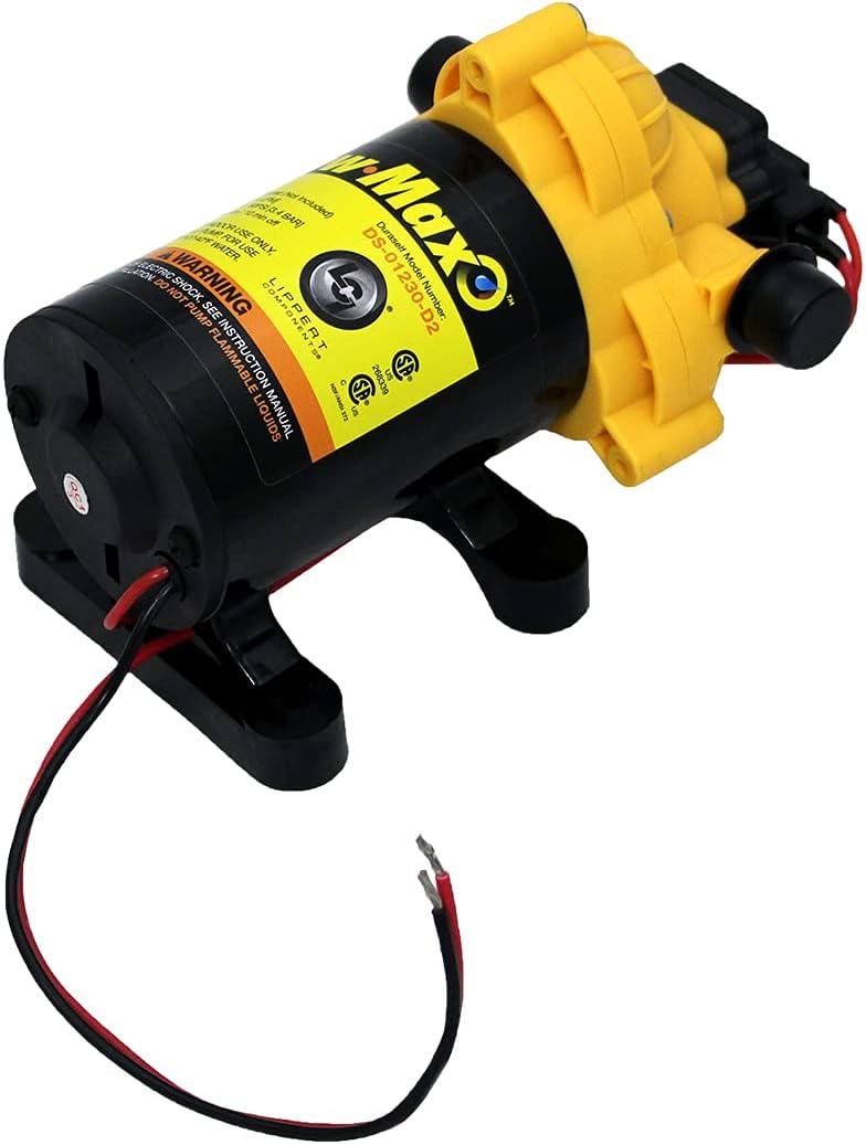 Flow Max Yellow and Black 12V RV Water Pump