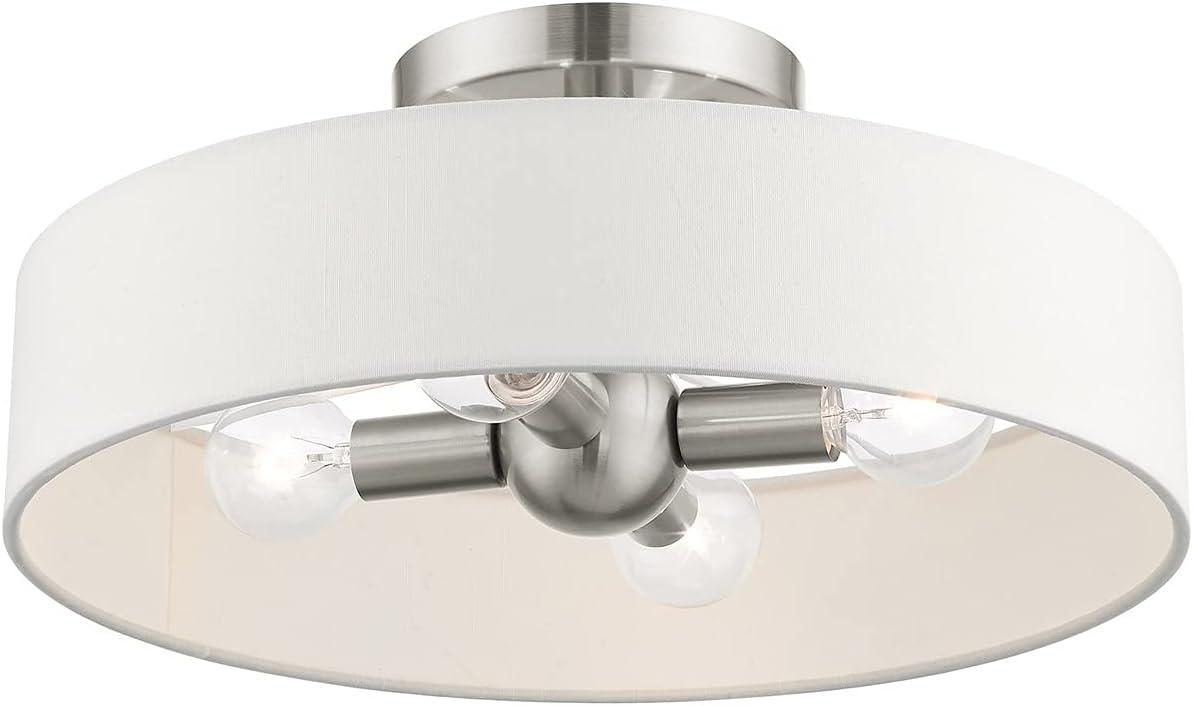 Livex Lighting Venlo 4 - Light Semi-Flush Mount ,  Brushed Nickel