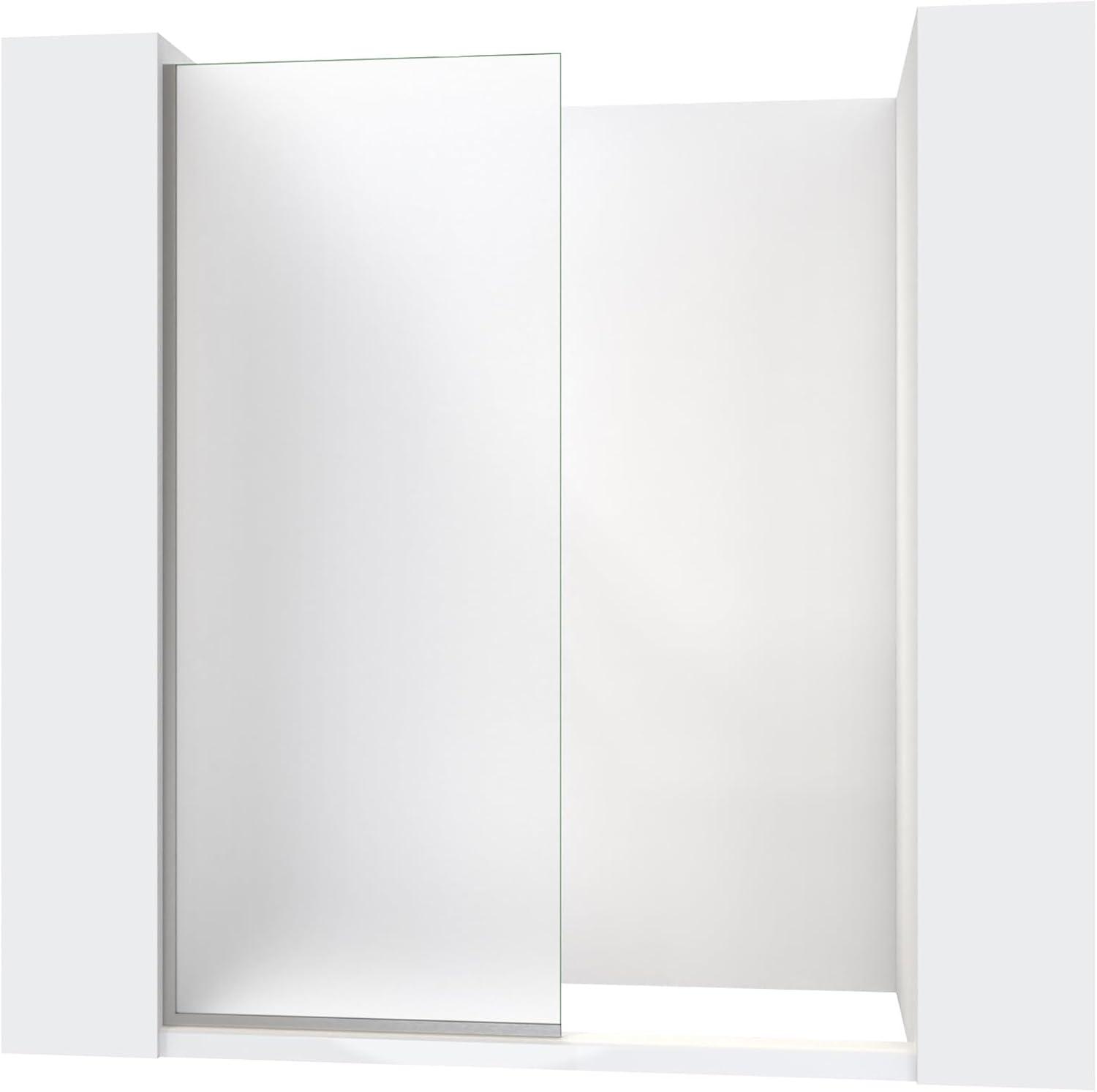 DreamLine Linea 30 in. W x 72 in. H Frameless Shower Screen in Brushed Nickel