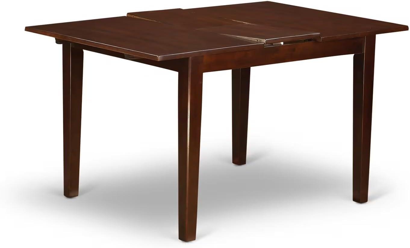 East West Furniture  7 Piece Dining Table Set- A Rectangle Wooden Table and 6 Dining Chairs, Mahogany (Seats Options) MLNO7-MAH-W