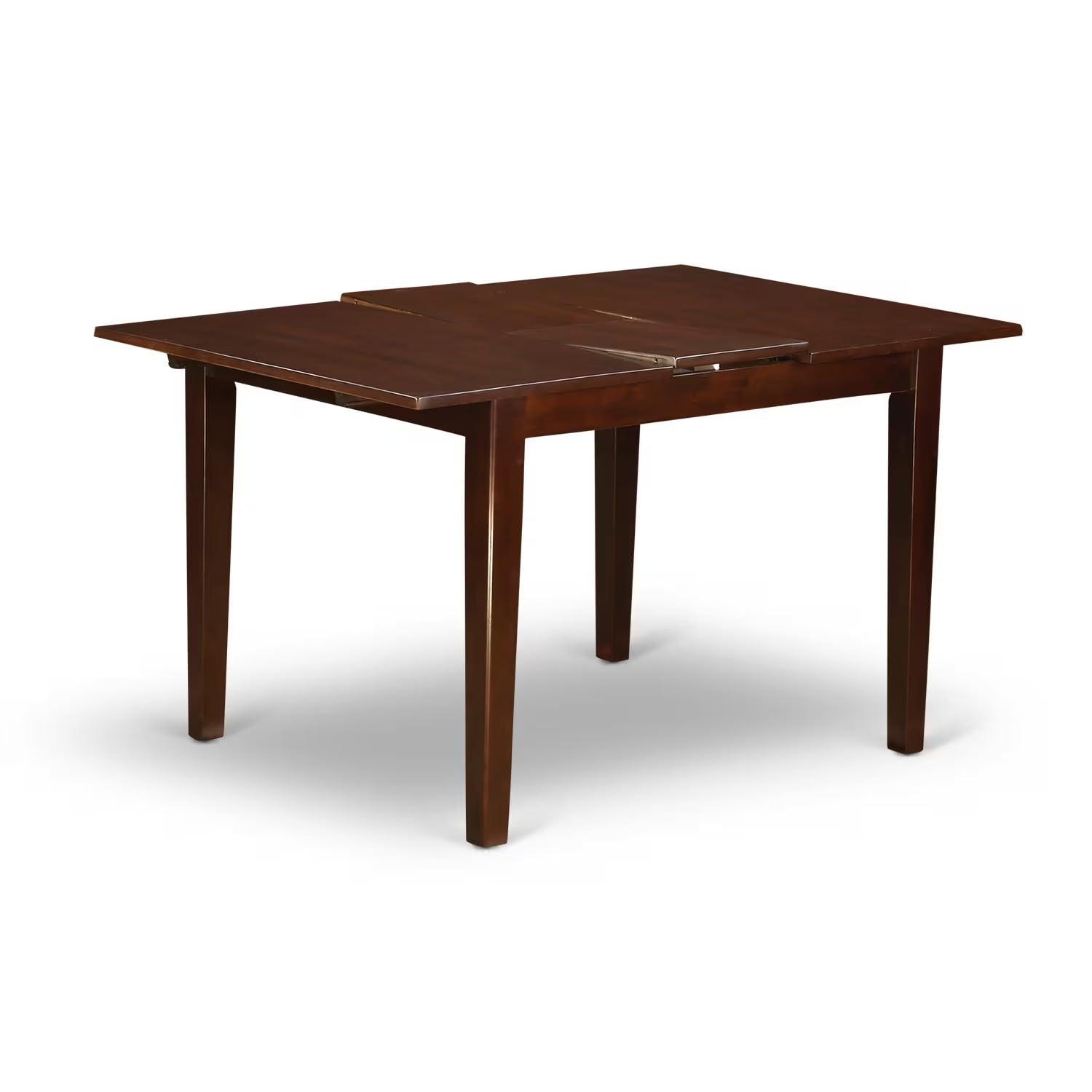 East West Furniture  7 Piece Dining Table Set- A Rectangle Wooden Table and 6 Dining Chairs, Mahogany (Seats Options) MLNO7-MAH-W