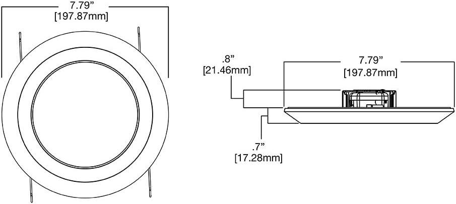 Halo Matte White 6 in. W Aluminum LED Dimmable Recessed Downlight 8.6 W