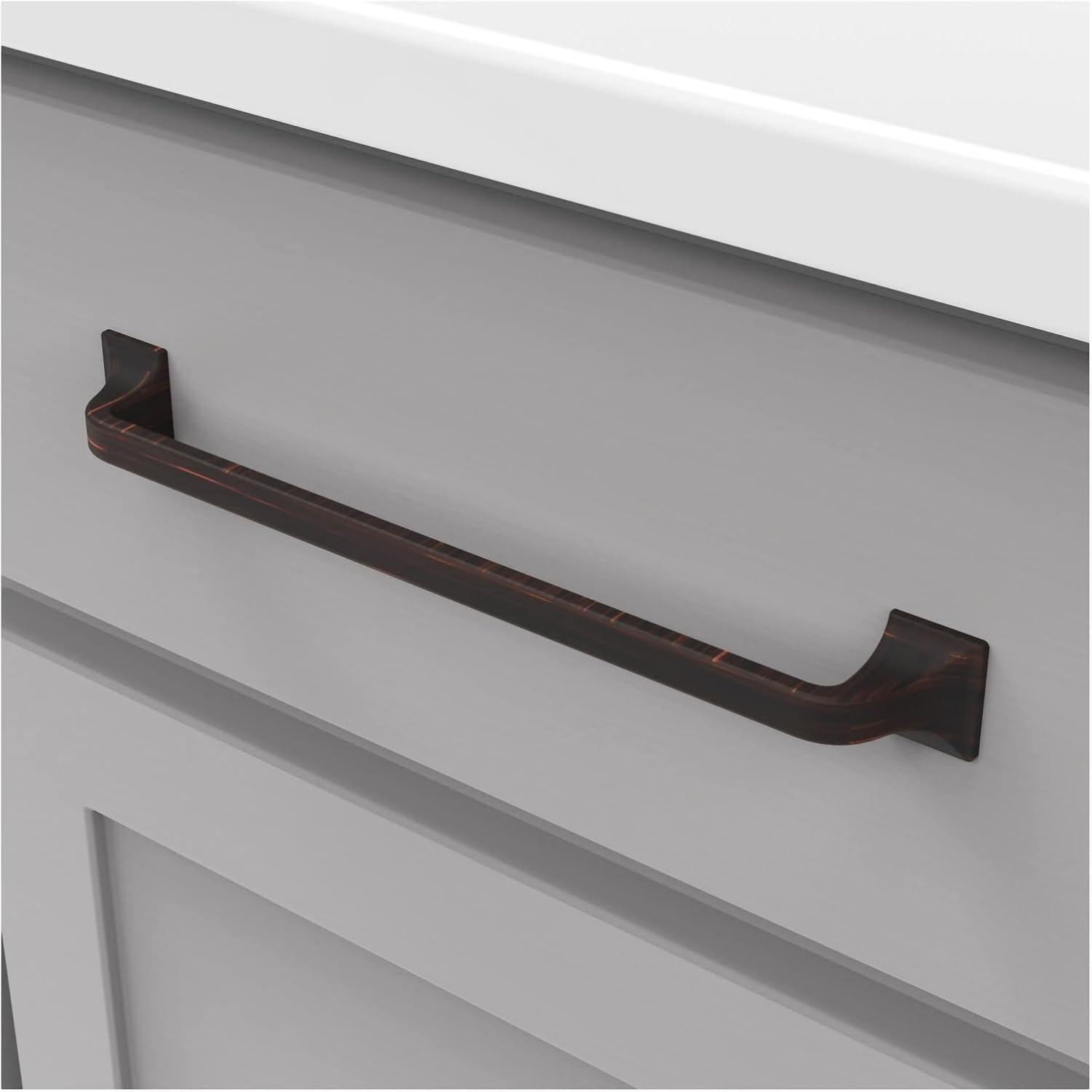 Forge Kitchen Cabinet Handles, Solid Core Drawer Pulls for Cabinet Doors, 8-13/16" (224mm)