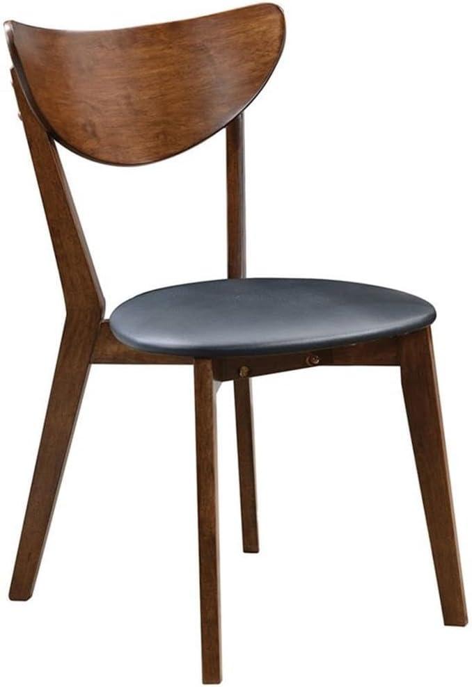 Coaster Malone Wood Dining Chairs with Padded Seat in Walnut