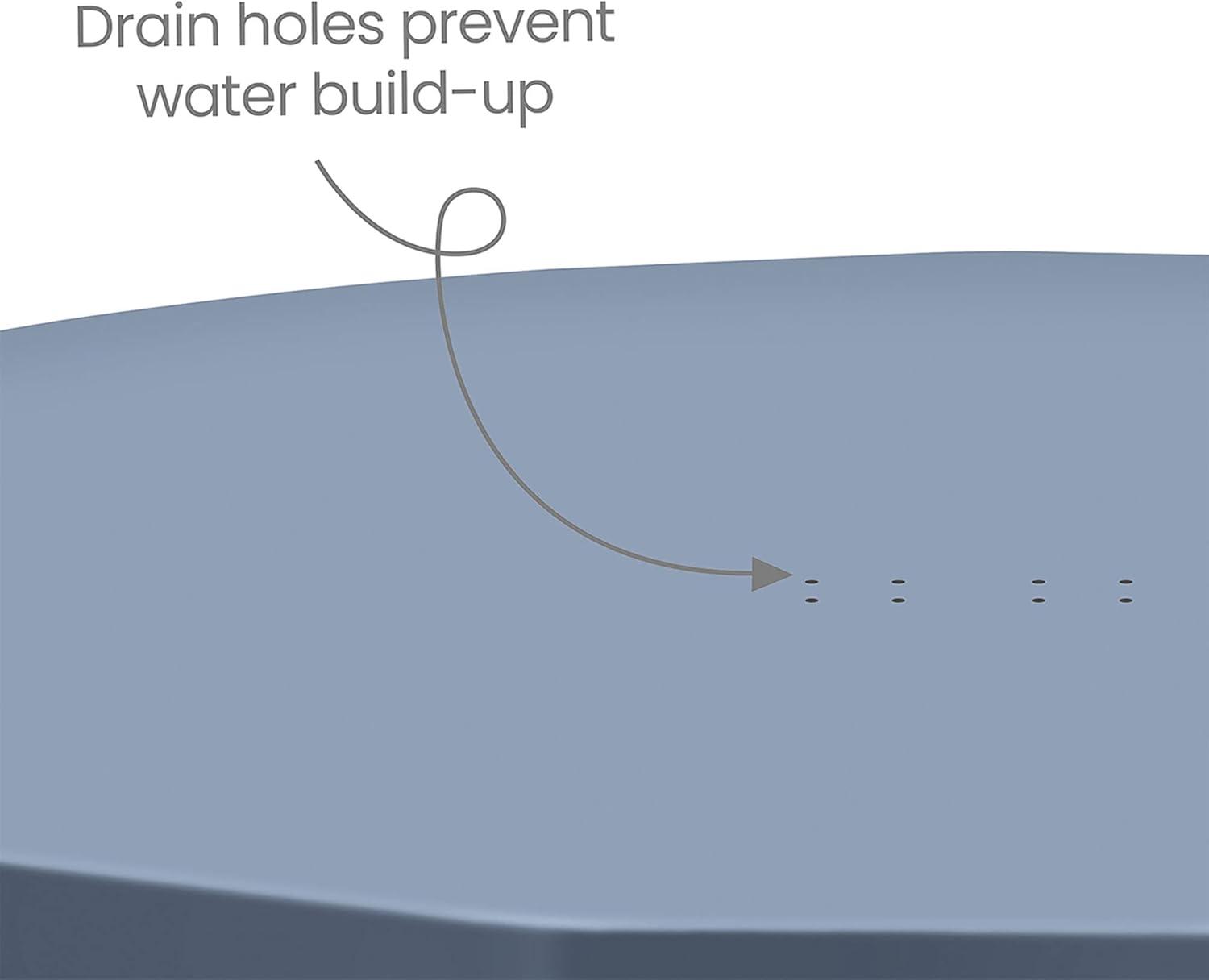 Funsicle 16ft Round Frame Seasonal Debris Above Ground Swimming Pool Cover with Drain Holes and Adjustable String Lock, Accessory Only, Gray