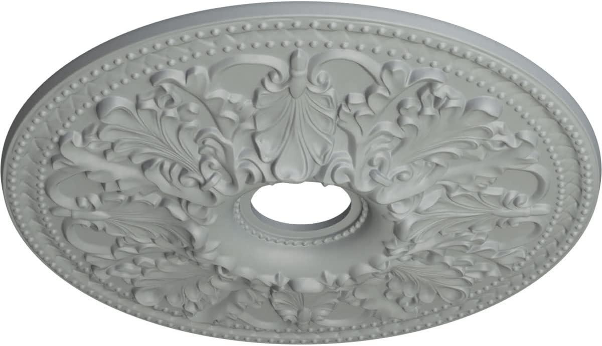 Ekena Millwork 23 7/8"OD x 4"ID x 2 1/8"P Ashley Ceiling Medallion (Fits Canopies up to 4 3/4")