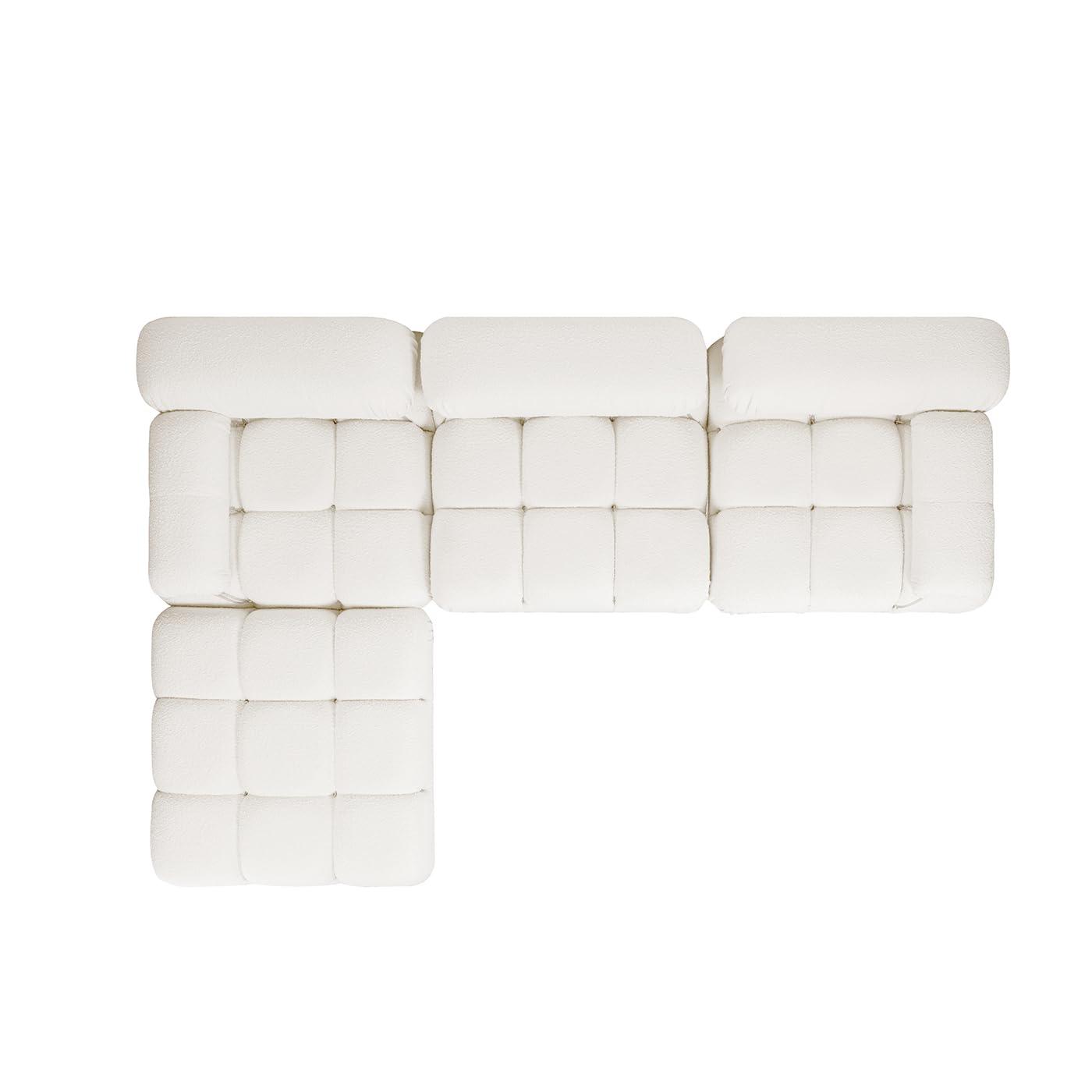 Sigma 4 - Piece Modular Upholstered Reversible L-Sectional