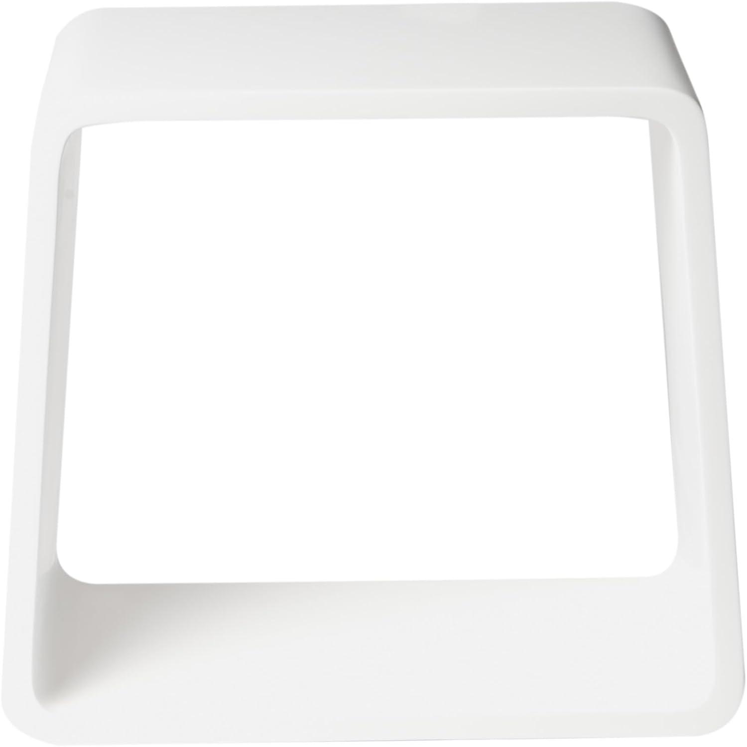 ALFI brand ABST55 White Matte Solid Surface Resin Bathroom / Shower Stool