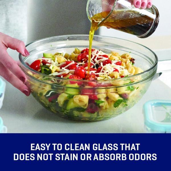 Anchor Hocking Glass Mixing Bowls, Set Of 10