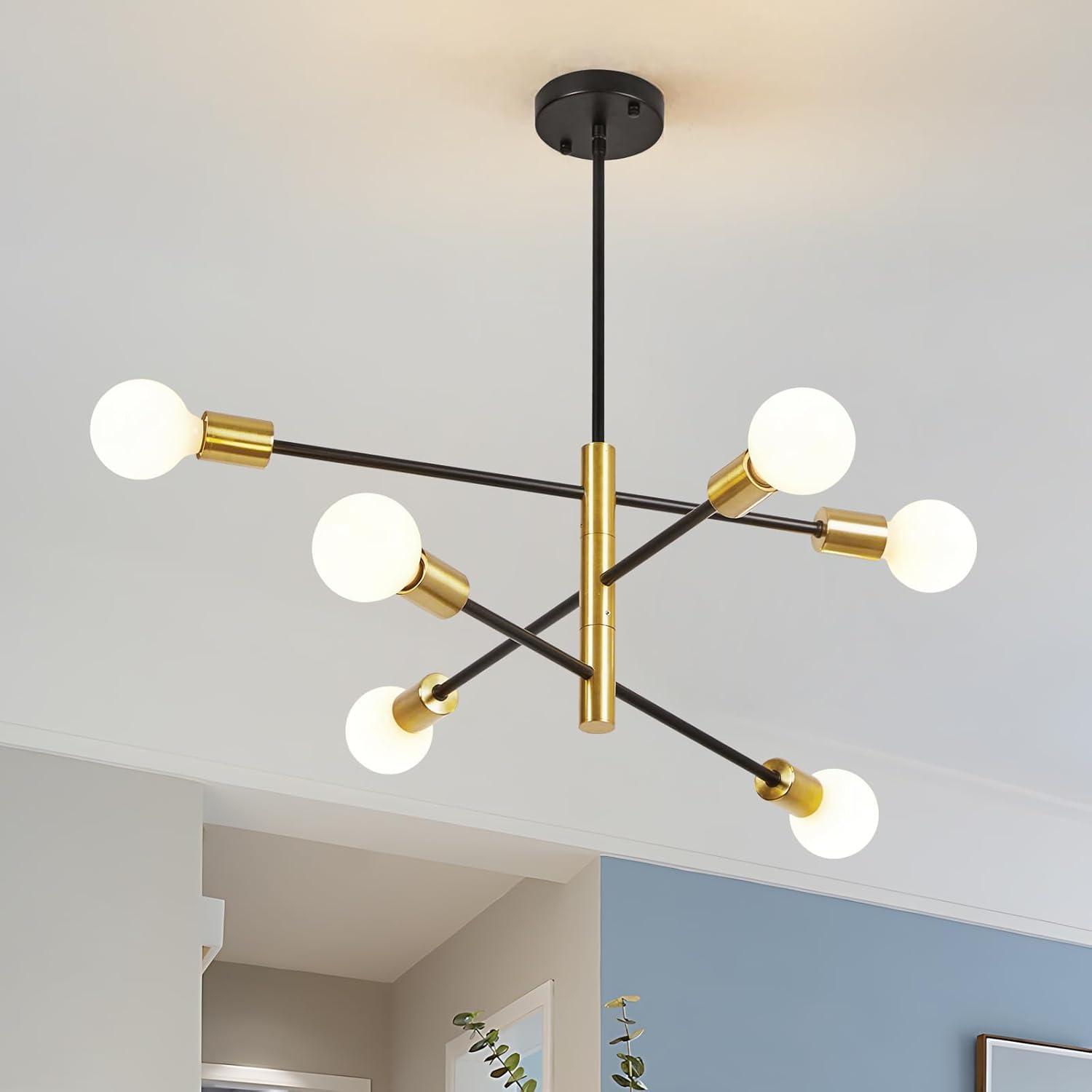 Cobina 6 - Light Dimmable Sputnik Sphere Chandelier