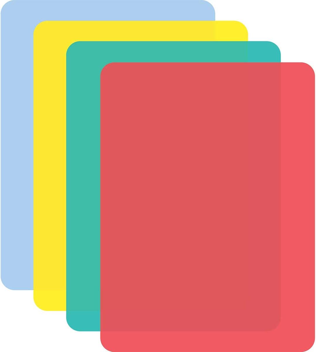 Chop Chop Chop Chop Flexible 4-Piece Plastic Cutting Board Set