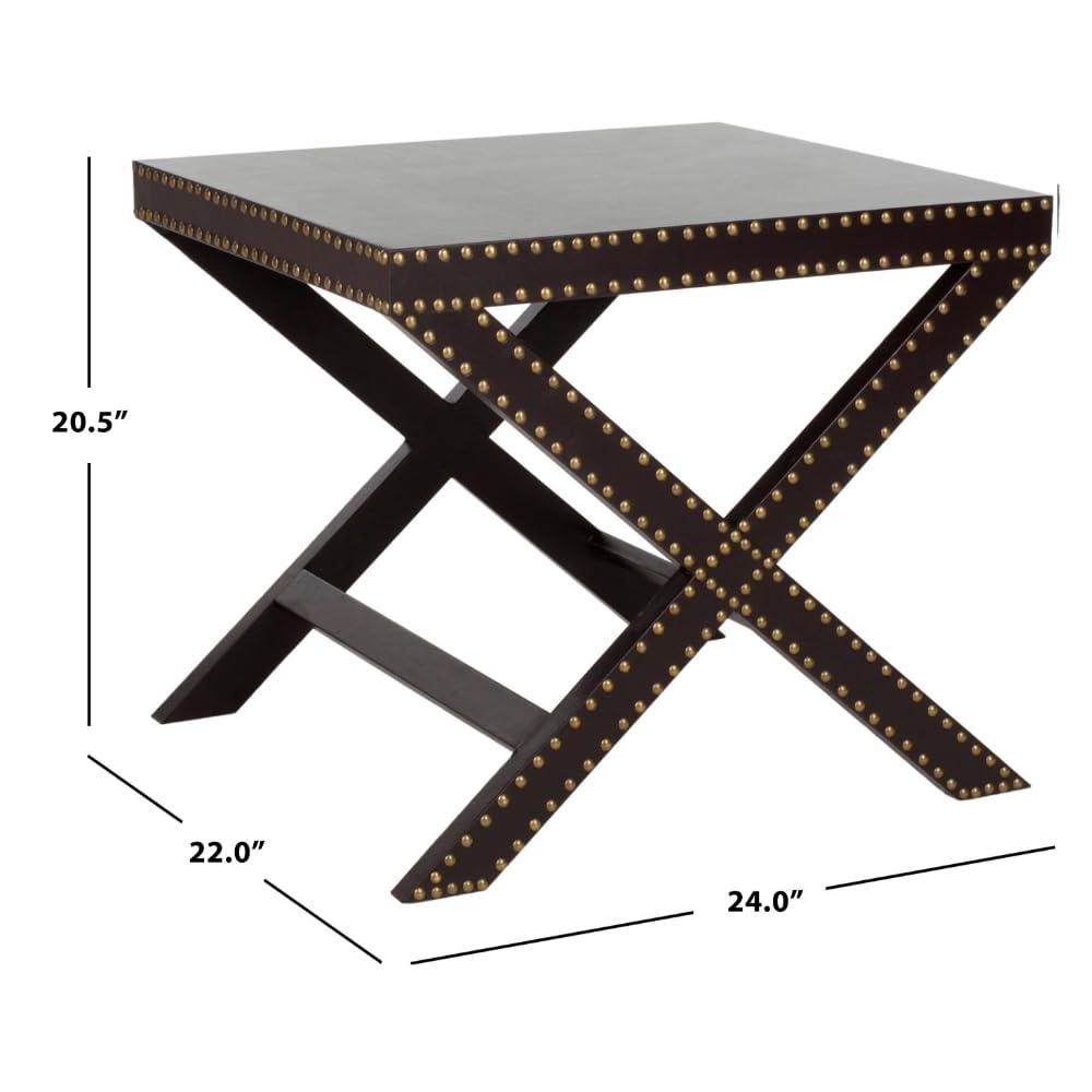 Jeanine X-End Table - Charcoal - Safavieh.