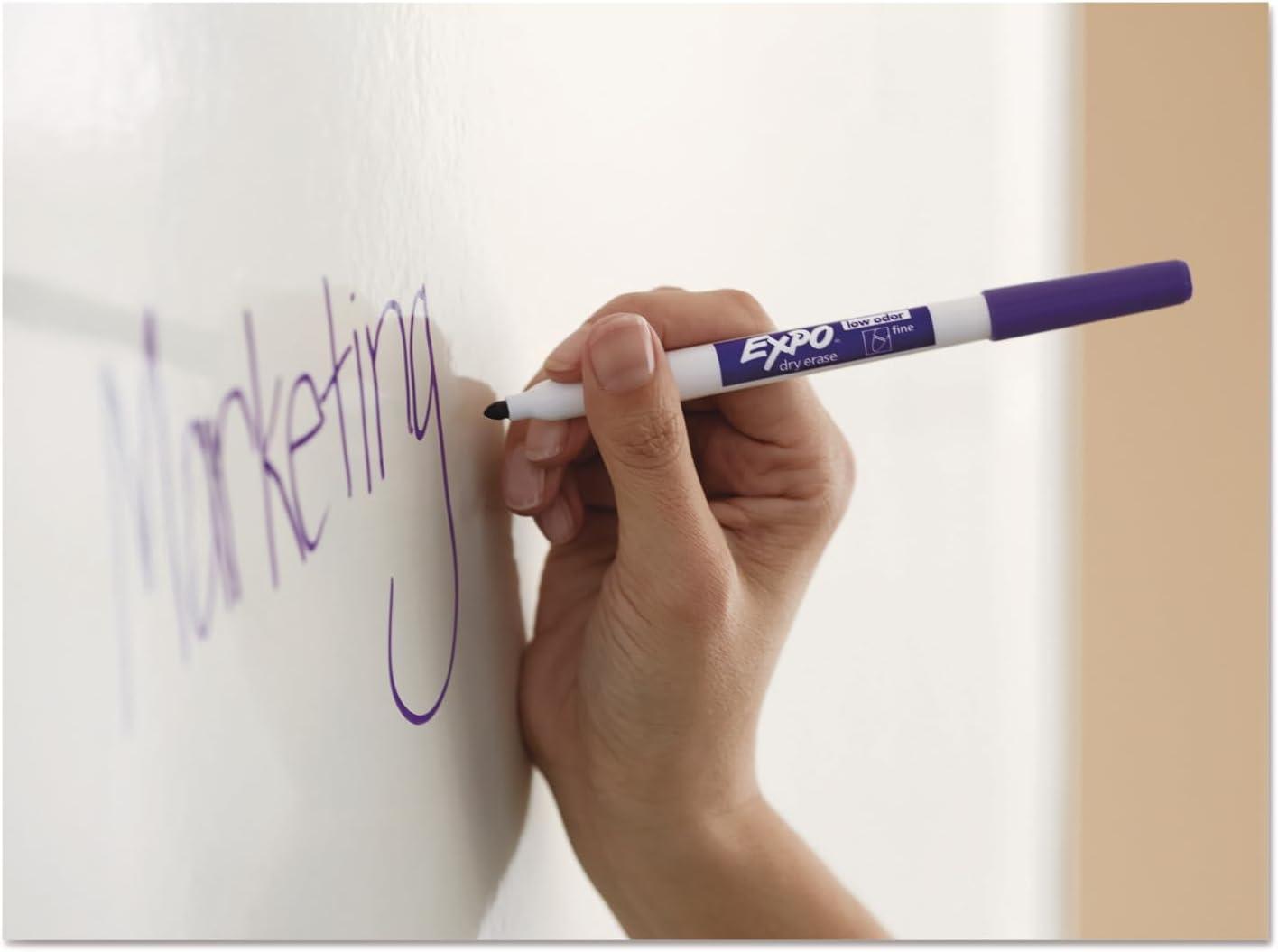 Expo 36ct Lo Odor Fine Point Markers Black: Thin Black Dry Erase, Art & Office, 6+ Years, 36 Pack
