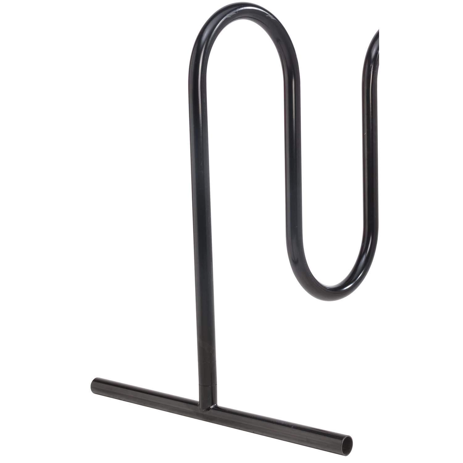 Global Industrial Wave Bike Rack, Black, Free Standing, 9-Bike