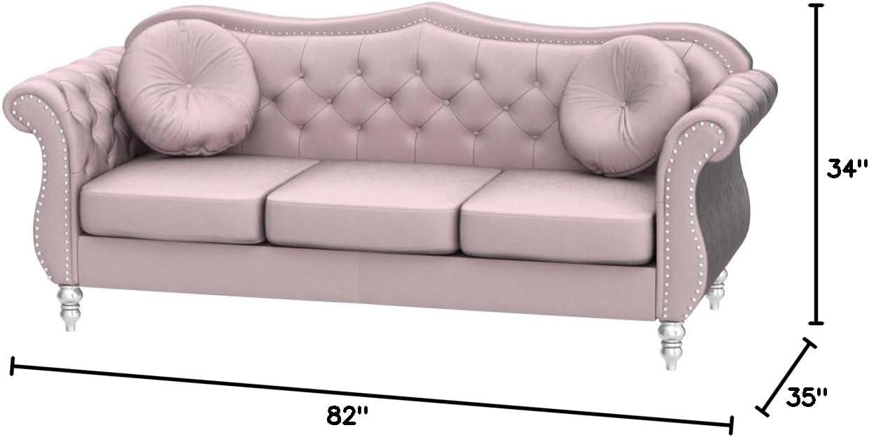 Hollywood 82'' Velvet Sofa