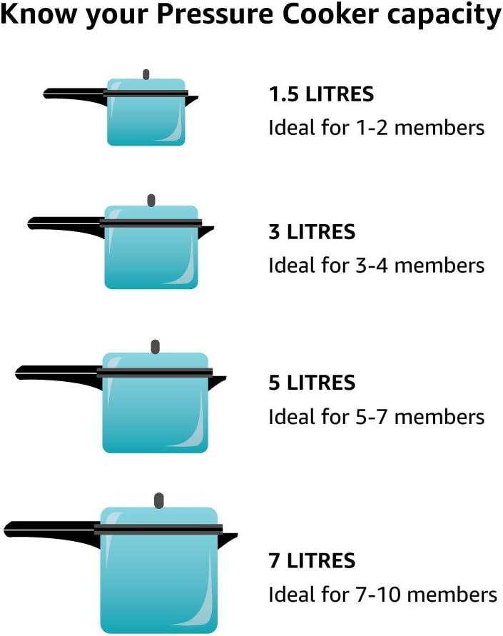 Hawkins B65 Stainless Steel Pressure Cooker - 6 Litres