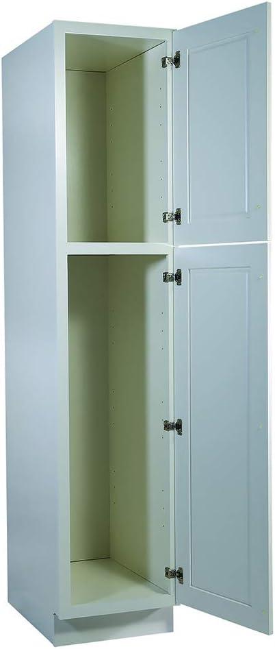 Design House 613588 Brookings Fully Assembled Shaker Style Pantry Kitchen Cabinet 18x84x24, White