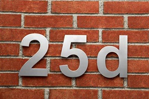 Barton Barton 6-Inch Floating Mount Steel House Number for Address Sign (Black)