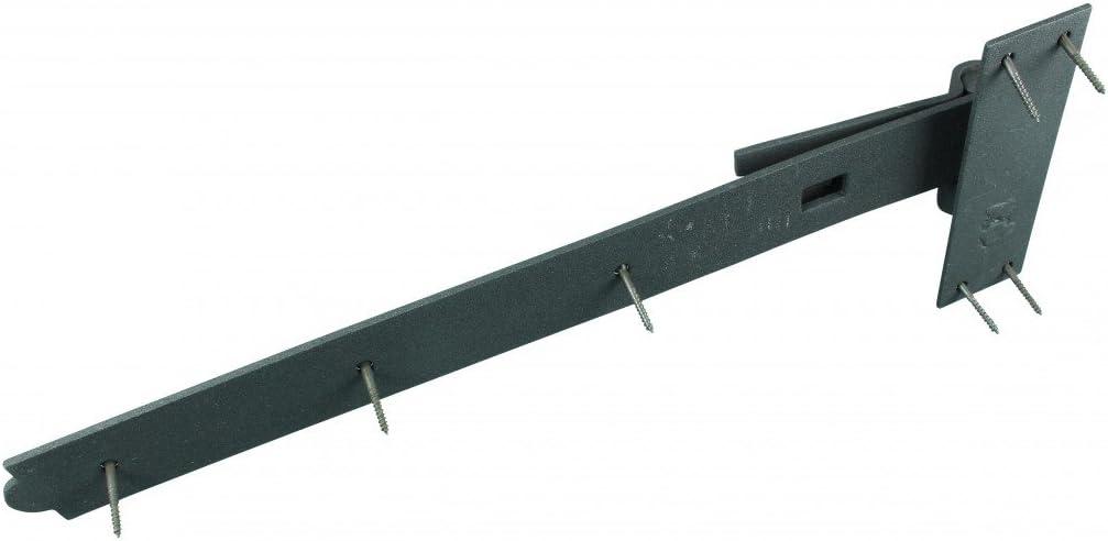 Renovator's Supply Handrail Bracket Black Cast Iron Powder Coat Finish Railing Bracket