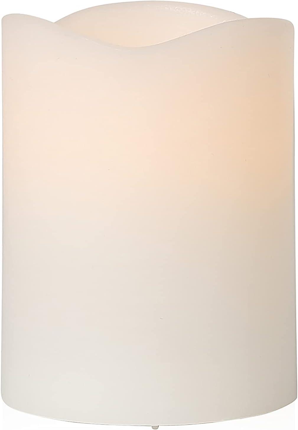 Mikasa Mikasa Wavy Top LED Unscented Wavy Top Wax LED Candle